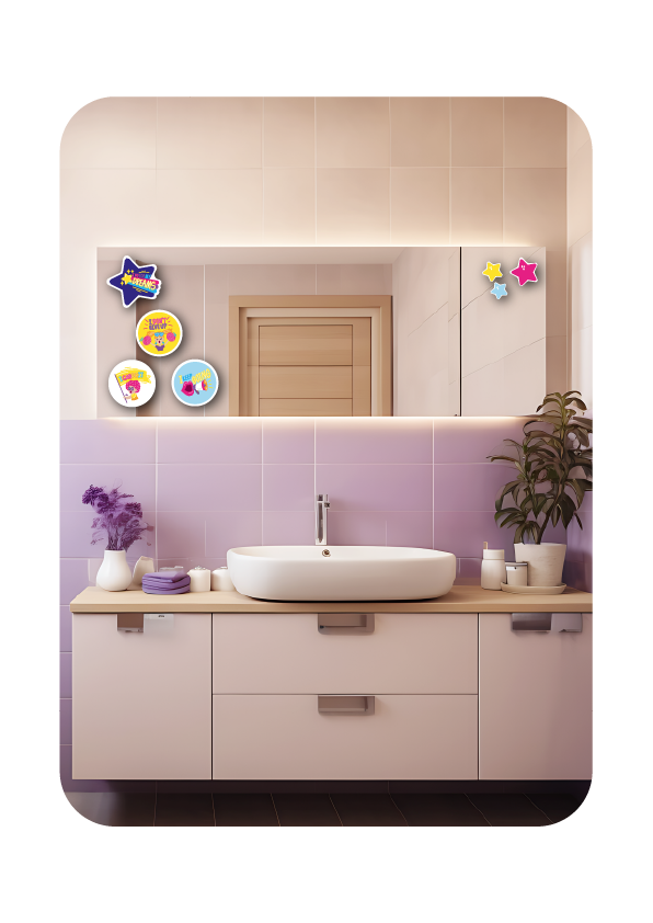 Cheery Me - Mirror, Wall & All Blooms