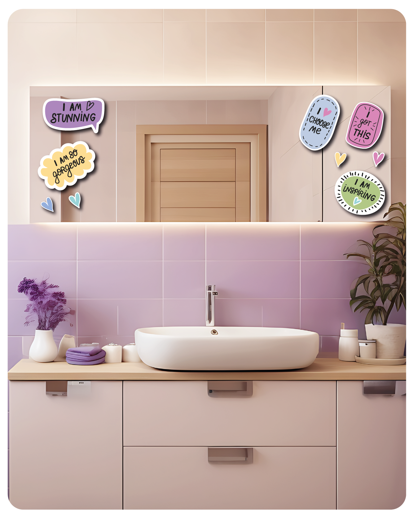 Love Me - Water Blooms fo Shower Doors & Bath