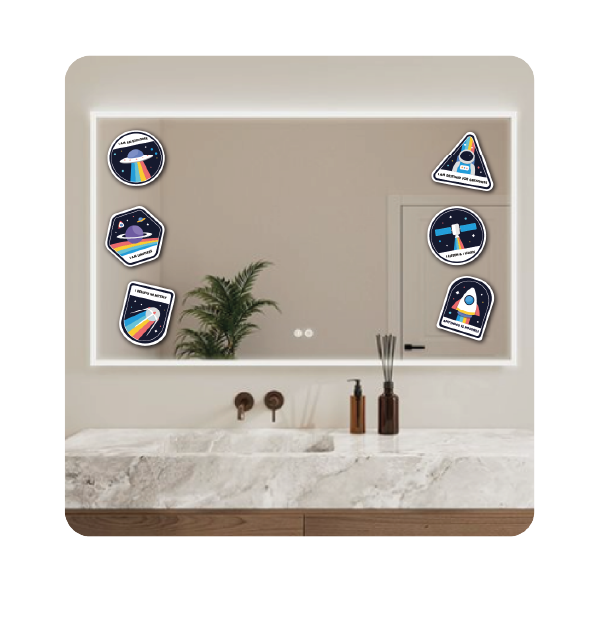 Astromight - Water Blooms for Shower Door & Bath