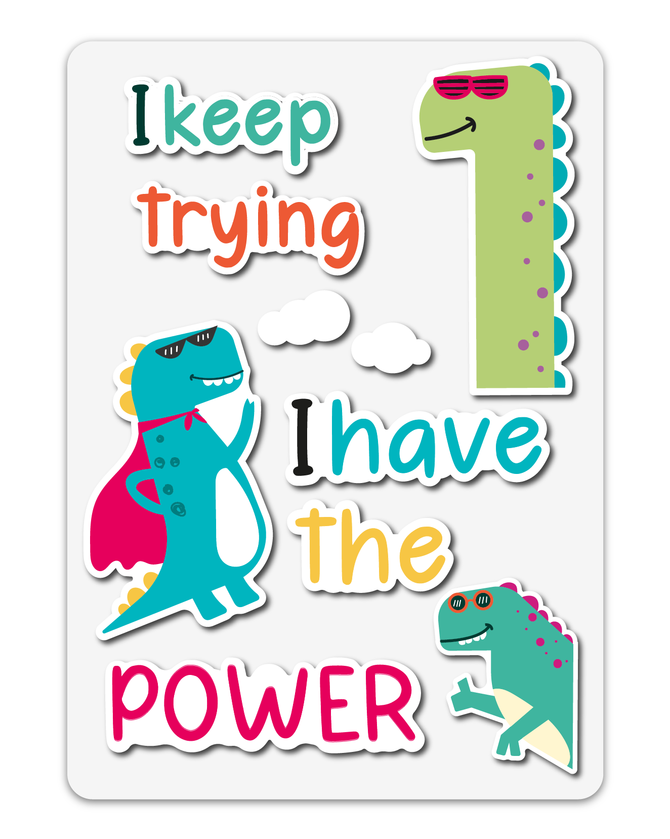 Powersaurus - Water Blooms for Shower Door & Bath