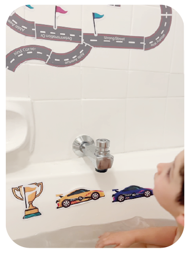 Race Champs - Water Blooms for Shower Door & Bath